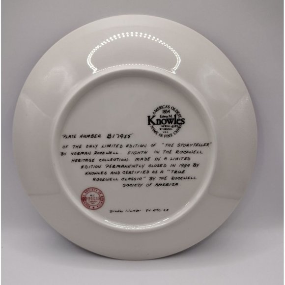 Norman Rockwell 1983 Collector Plate "The Storyteller" - Picture 2 of 11